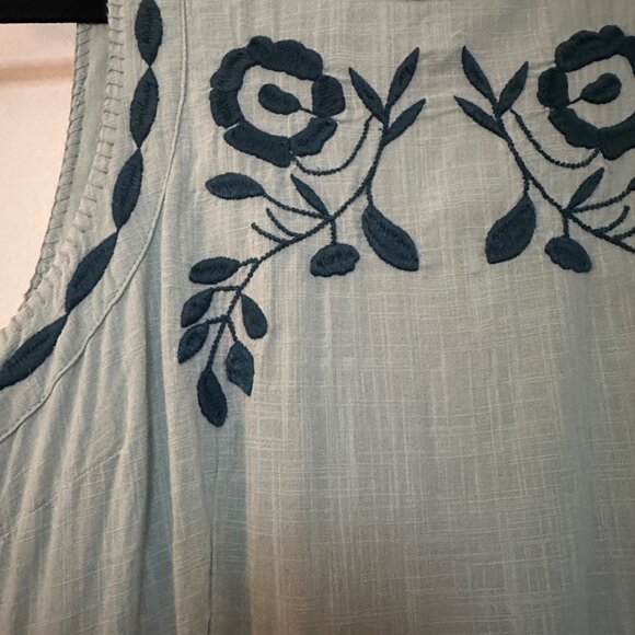 Free People Dress Womens 6 Birds of a Feather Mini Ebroidered Boho Dress Tank - Picture 2 of 9